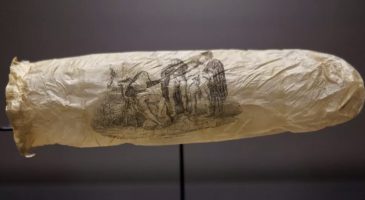 Insolite : Le premier préservatif au monde exposé au musée !